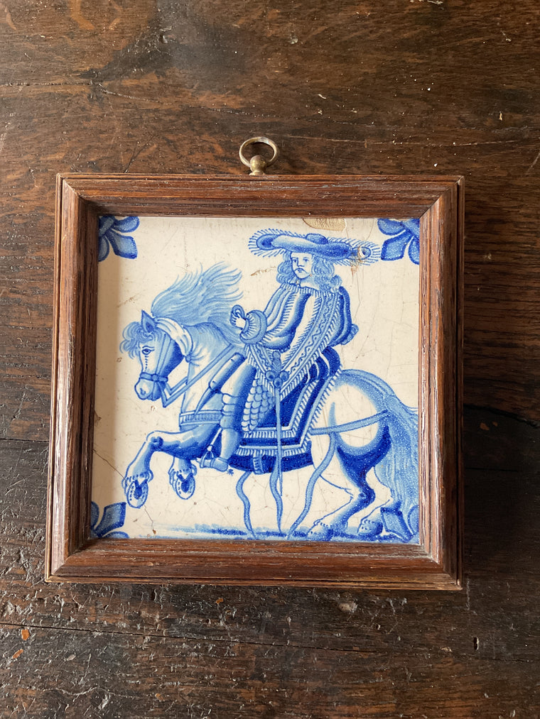 Framed Delft Tile