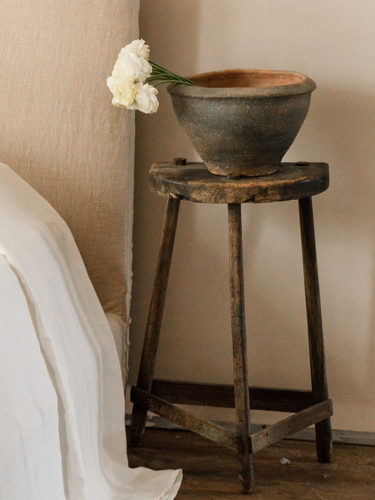 Half Moon Wabi Sabi Stool