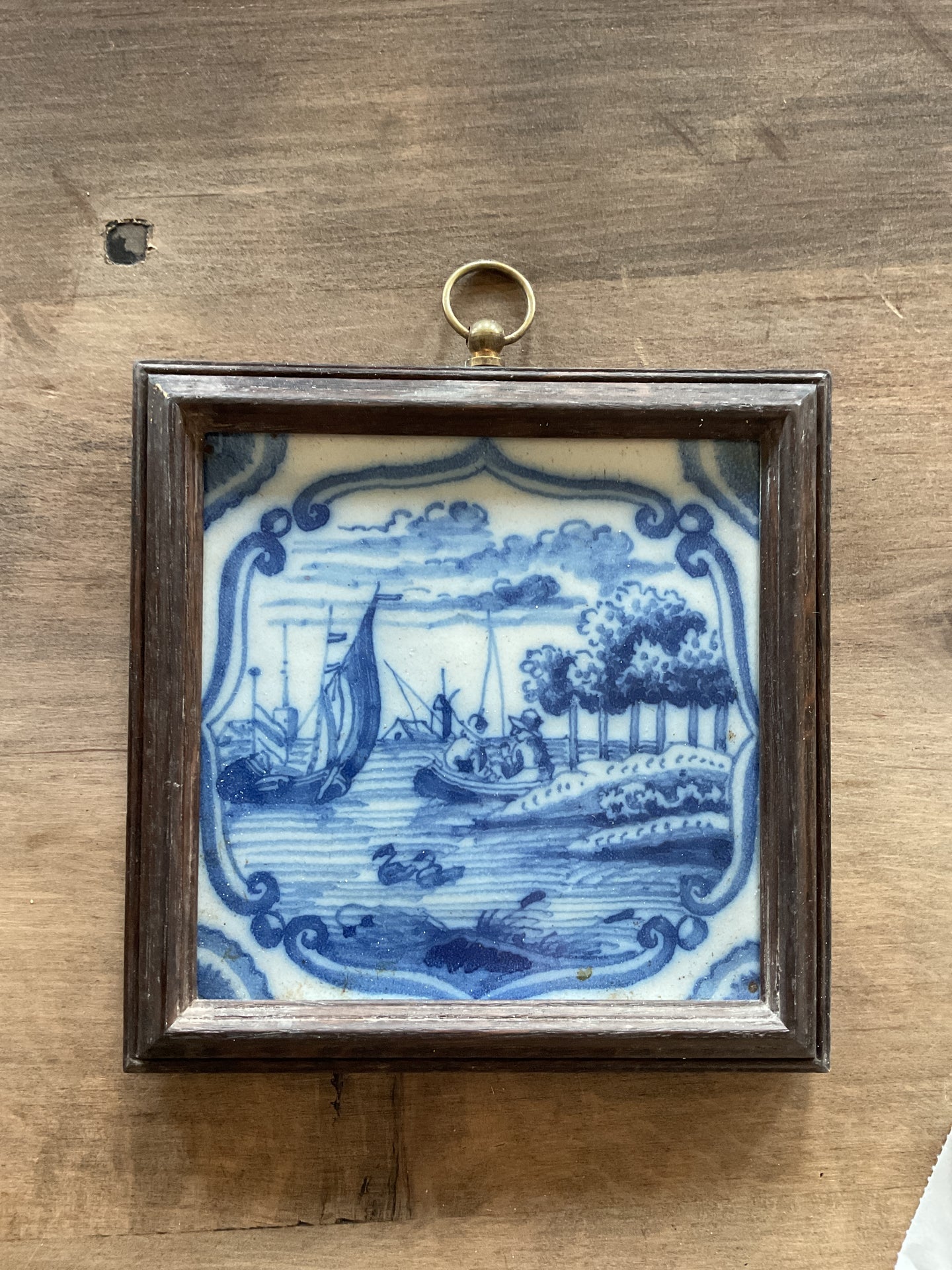 Framed Delft Tile