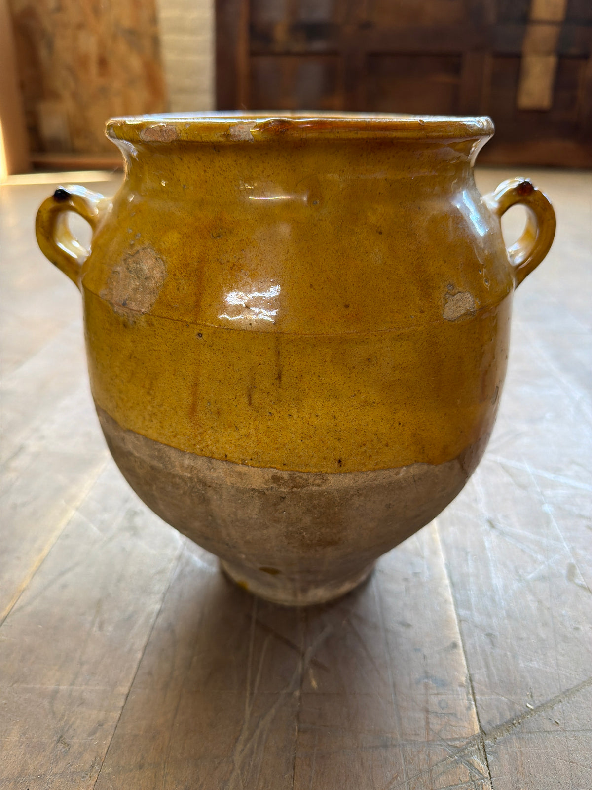 Yellow Confit Pot