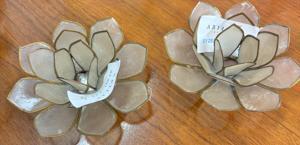 Mother of Pearl Lotus Candle Holder