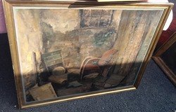 Oil Abandoned House Artwork
