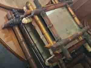 French Faux Bamboo Mirror