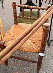 French Bobbin Corner Chair
