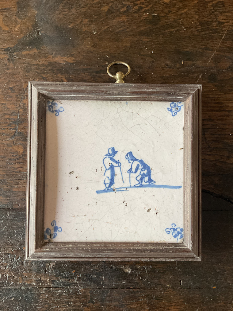 Framed Delft Tile
