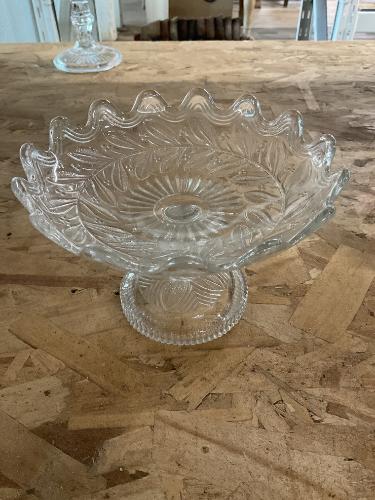 Glass Pedestal Dish