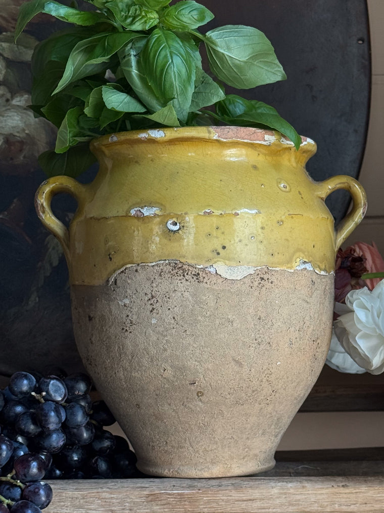 Antique French Confit Pot
