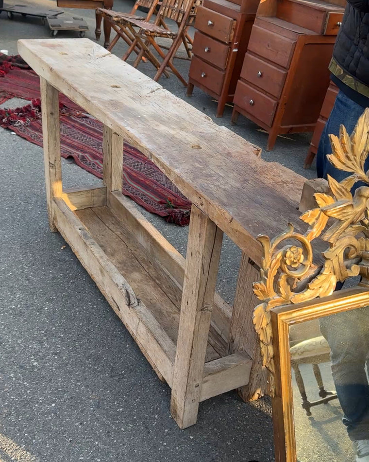 19th Century Walnut Workbench