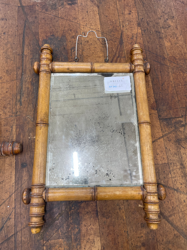 Faux Bamboo Mirror