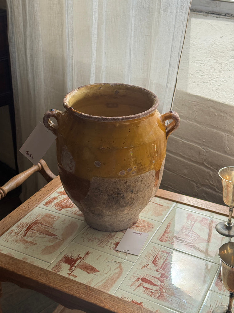 Yellow Confit Pot