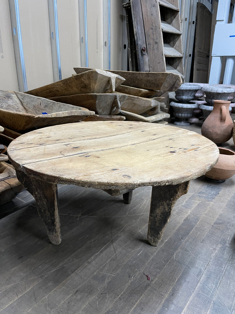 Round Romanian Farm Table - 1
