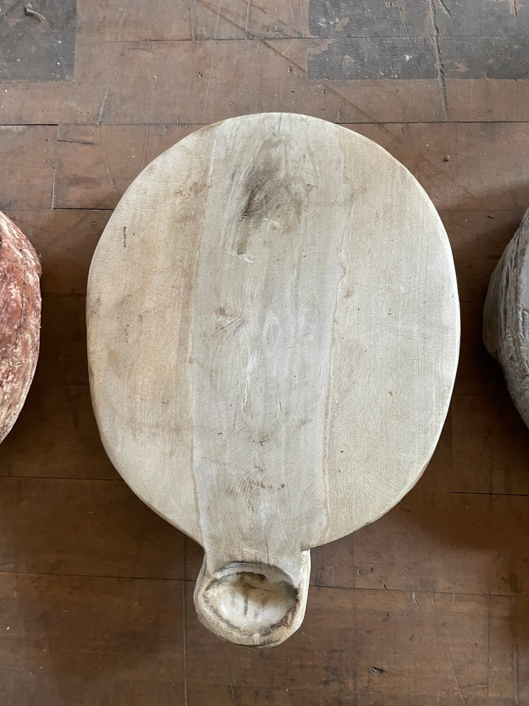 White Chapati Board with Handle