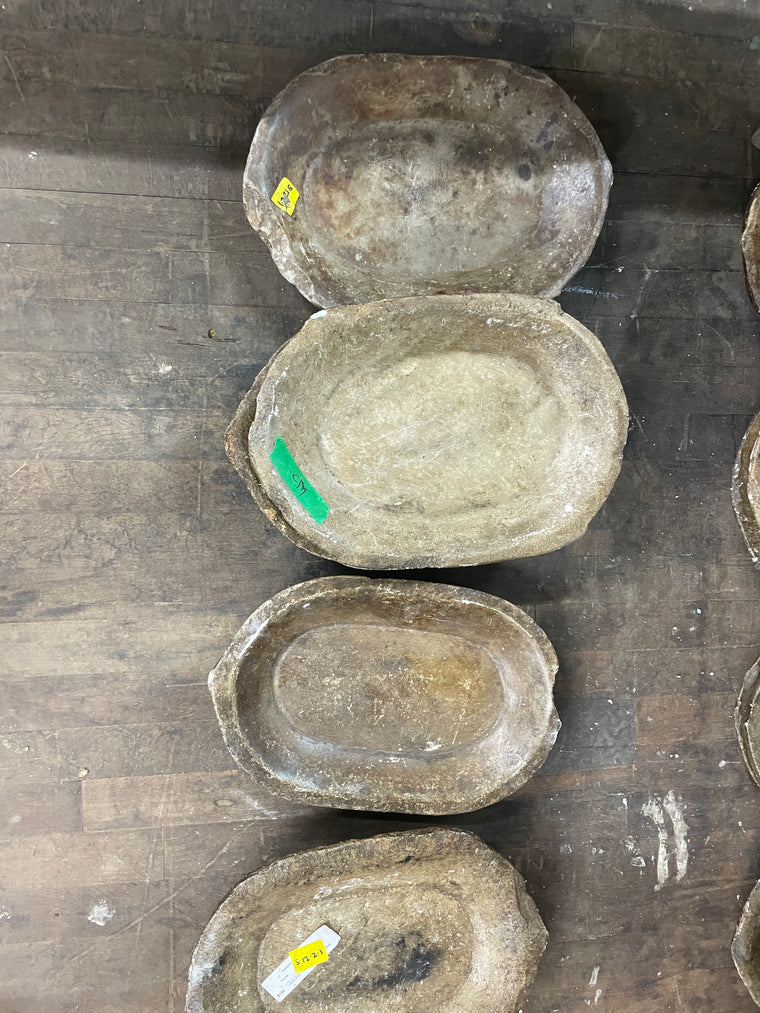Large Stone Kharral Bowl, Brown