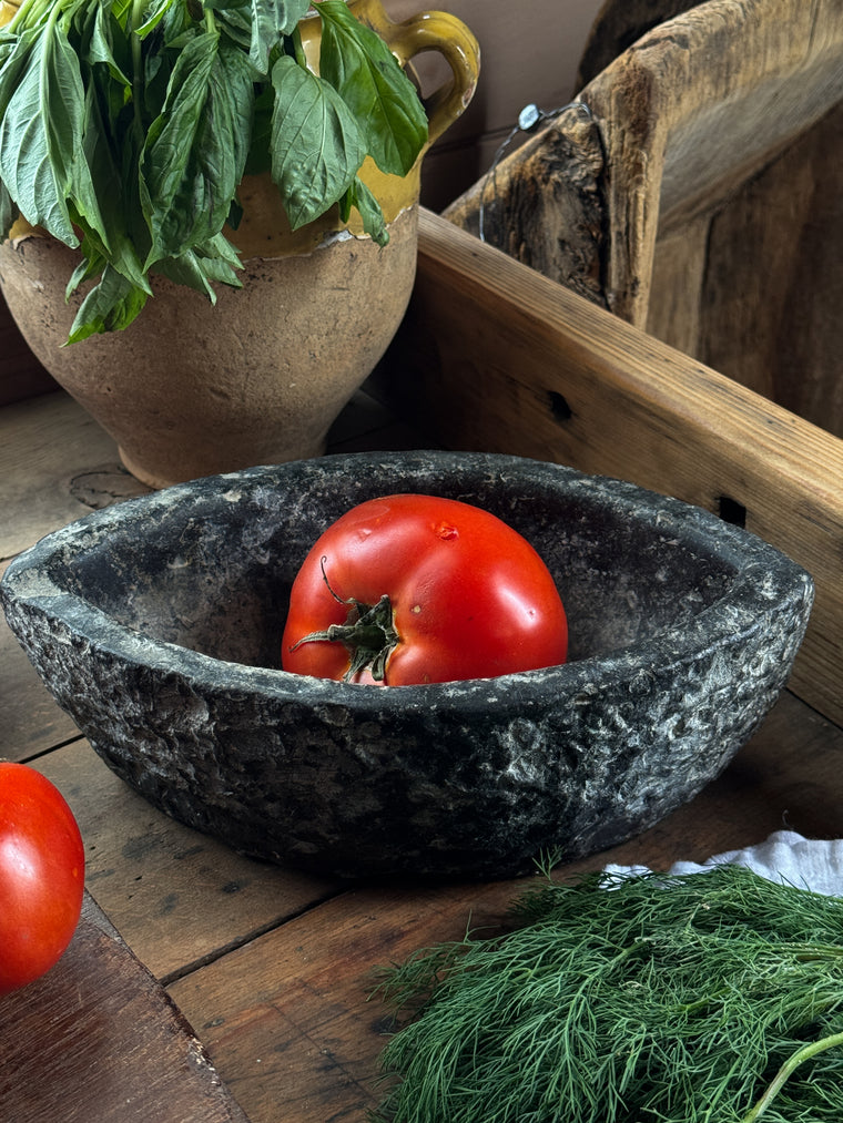 Pointed Black Kharal Bowl
