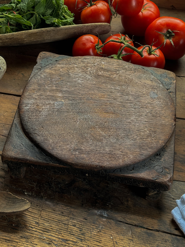 Dark Wood Chapati Riser