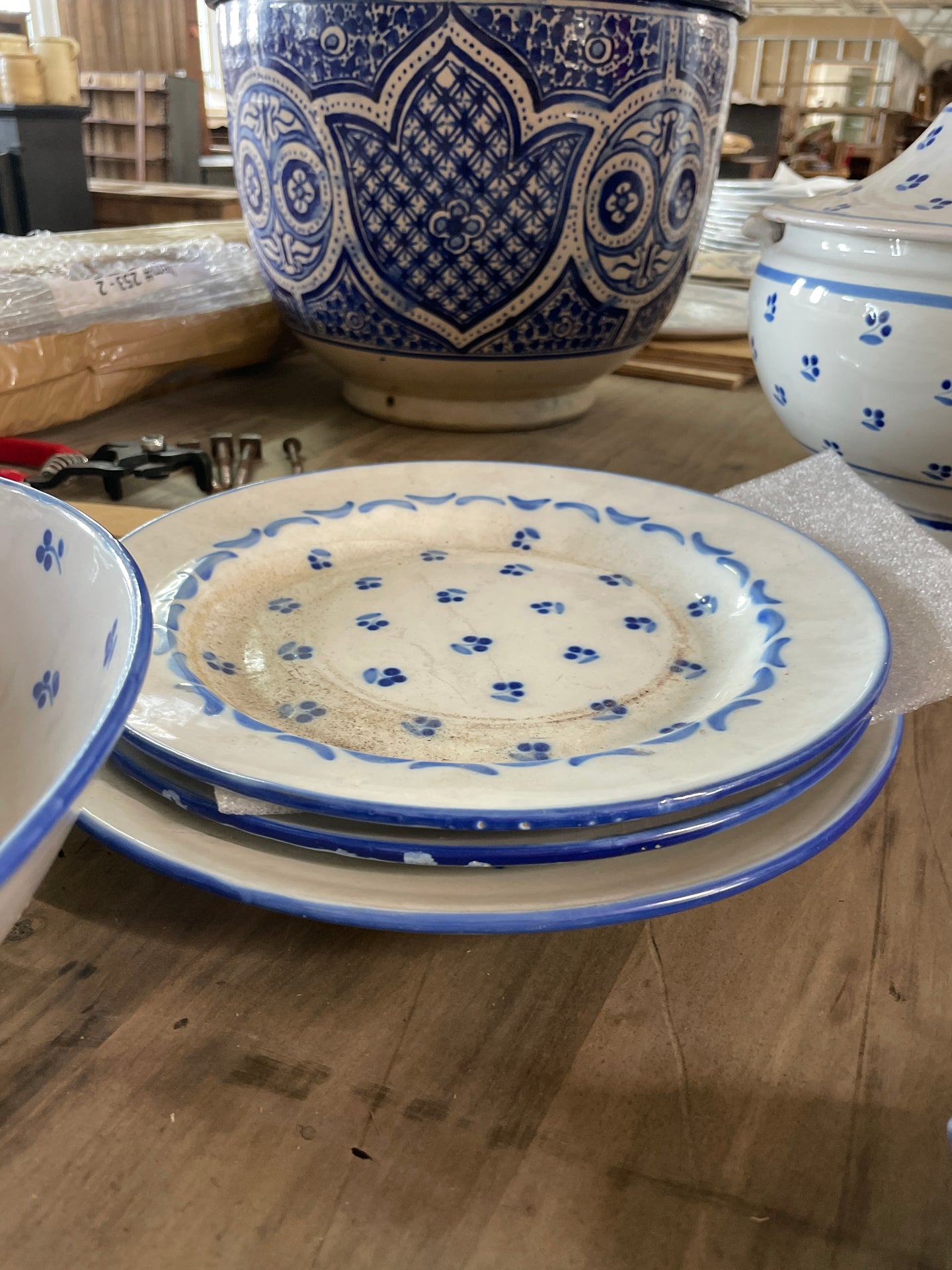 Clement Blue & White Serving Plate