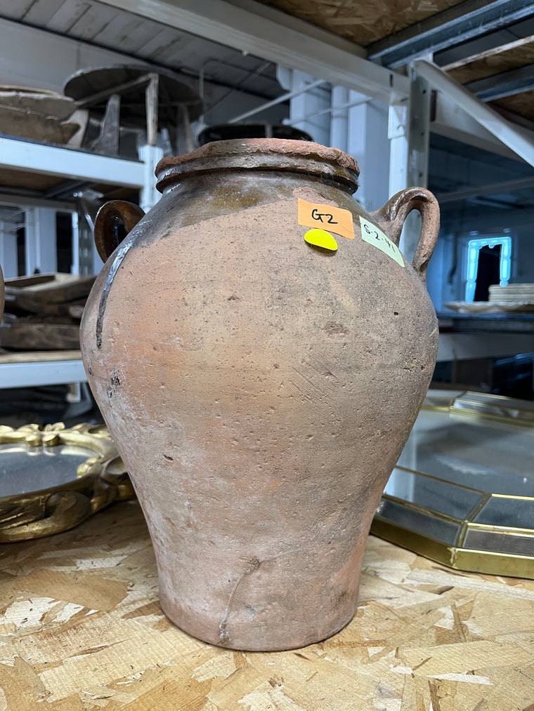 Large 2 handled bellied Moroccan Vessel