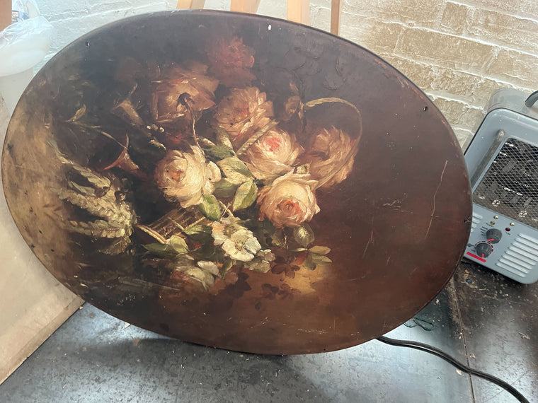 Oval Floral Painting