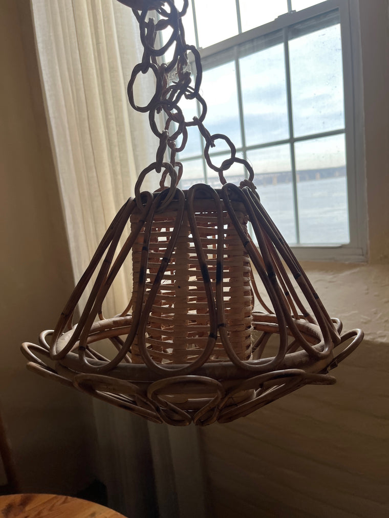 Wicker Pendant Lampshade -3