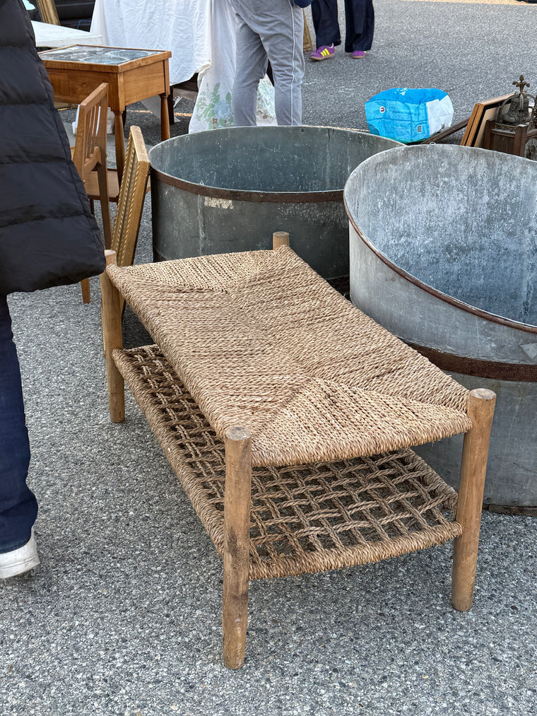 French Woven Bench