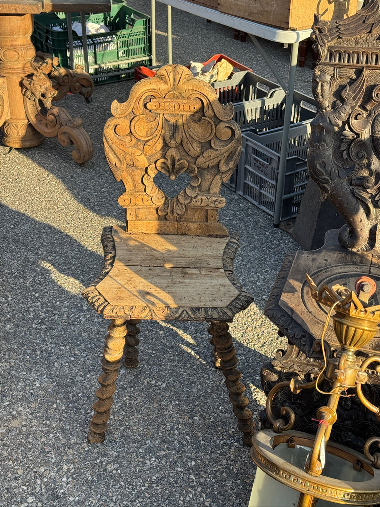 Lorraine Carved Oak Chair
