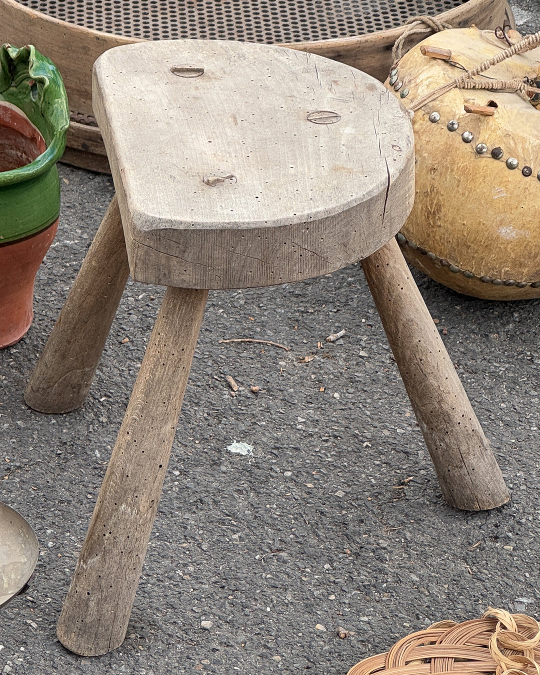 Demi Lune Farm Stool