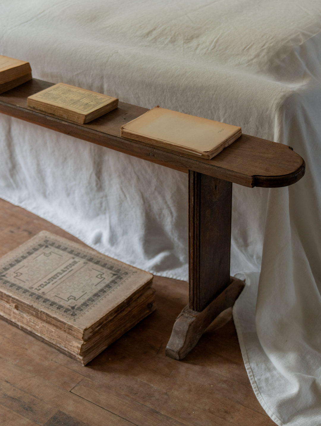 Antique French Oak Bench