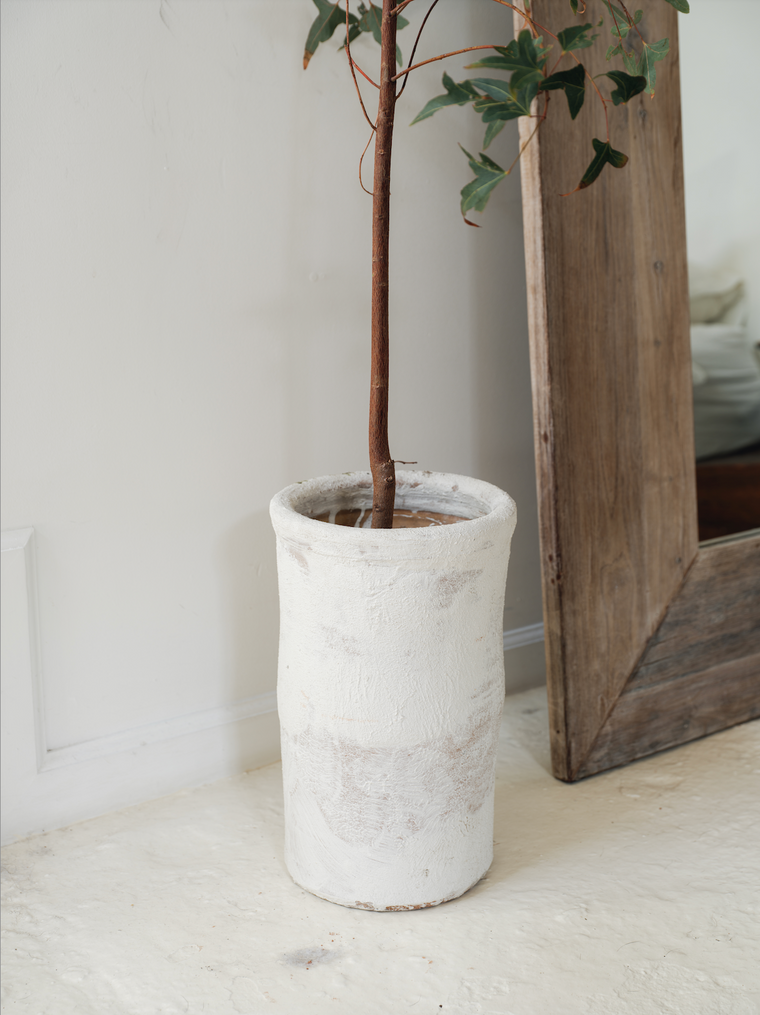 Moroccan Plaster Planter - Short