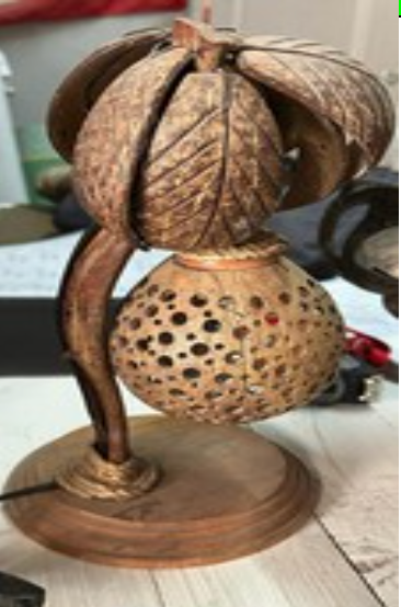 Coconut Shell Bedside Lamp