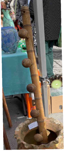Faux Bamboo Coat Rack