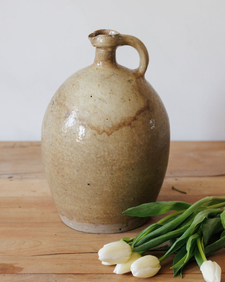 Antique French Olive Oil Jug