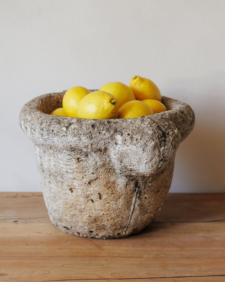 Ram Head Stone Planter