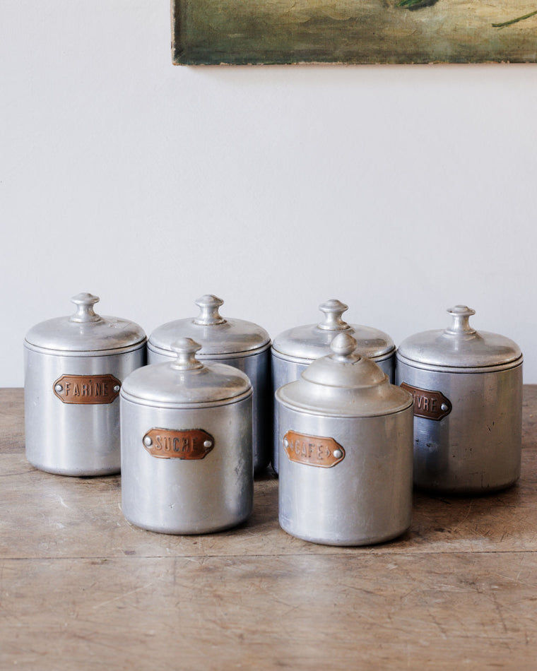 French Cannister Set - Gold Plates