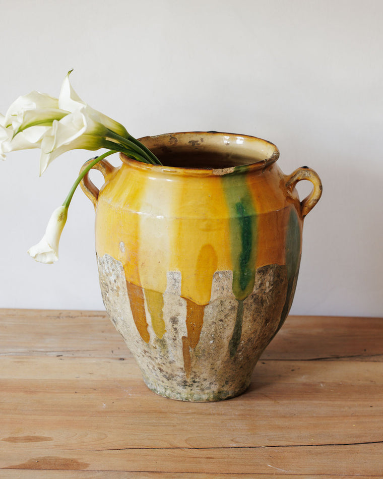 Rare Yellow Confit Pot - Large