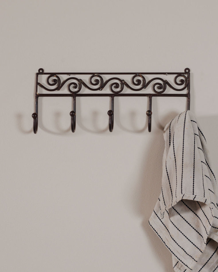 Scroll Iron Towel Rack