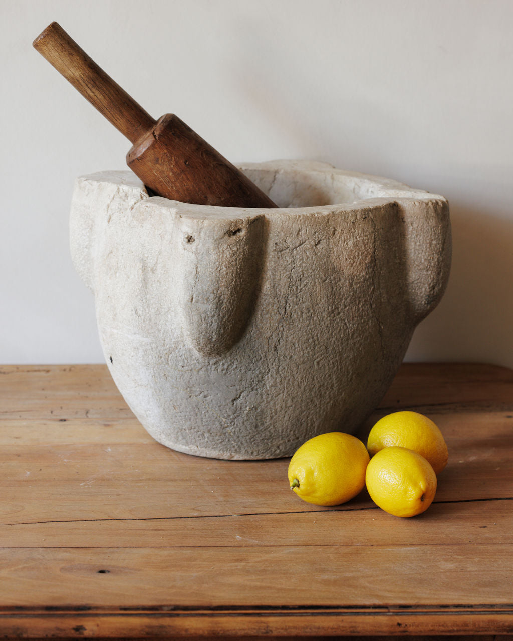 Monumental French Antique Mortar & Pestle