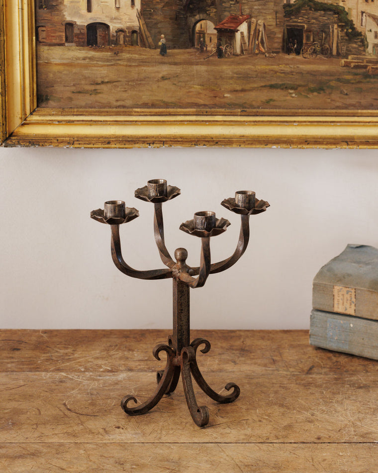 Wrought Iron Candle Holder