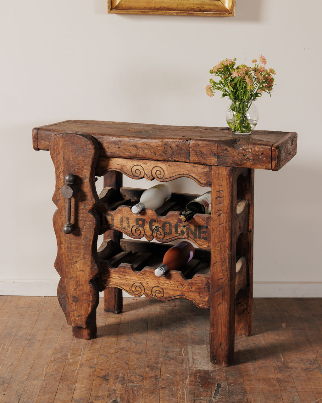 Bordeaux Wine Rack Workbench - Dark