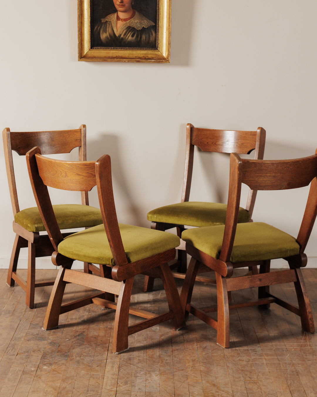Dutch Olive Dining Chairs - Set of 4