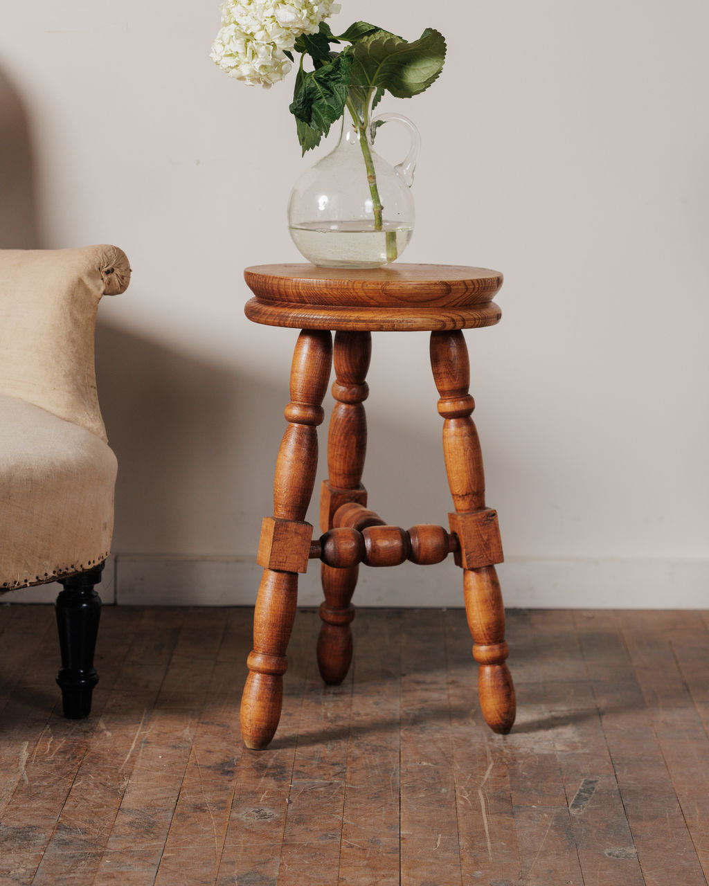 Midcentury Tripod Stool - I