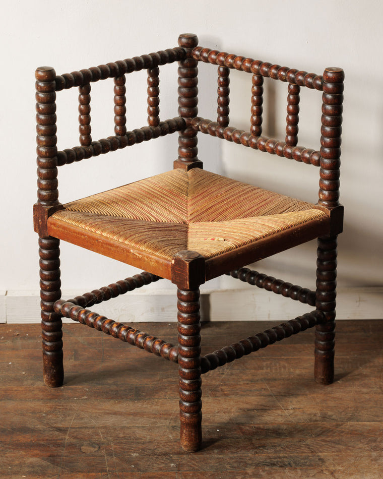 Rush Bobbin Corner Chair
