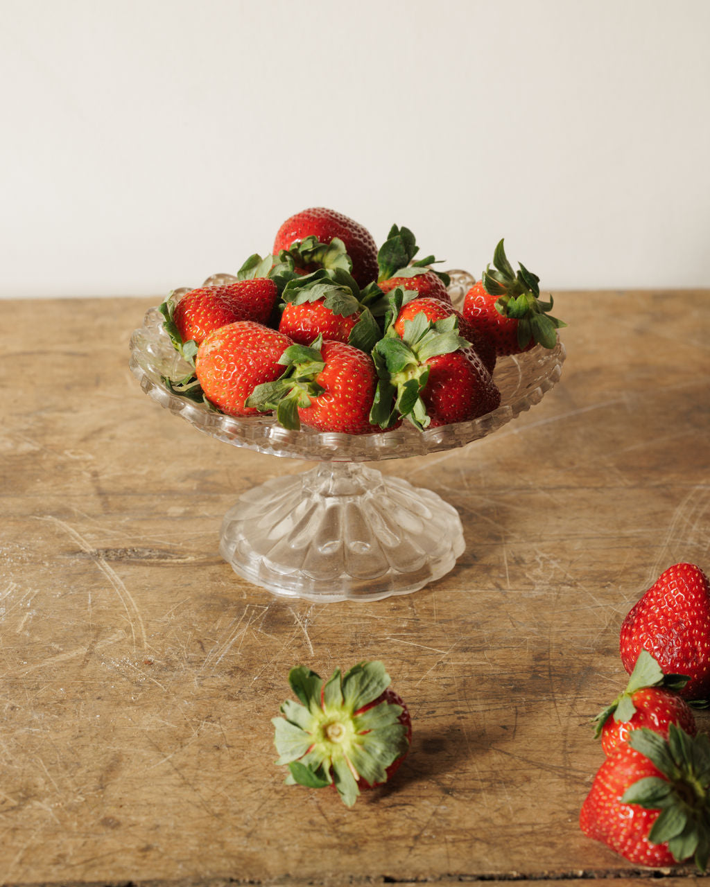 Glass Pedestal Dish - II
