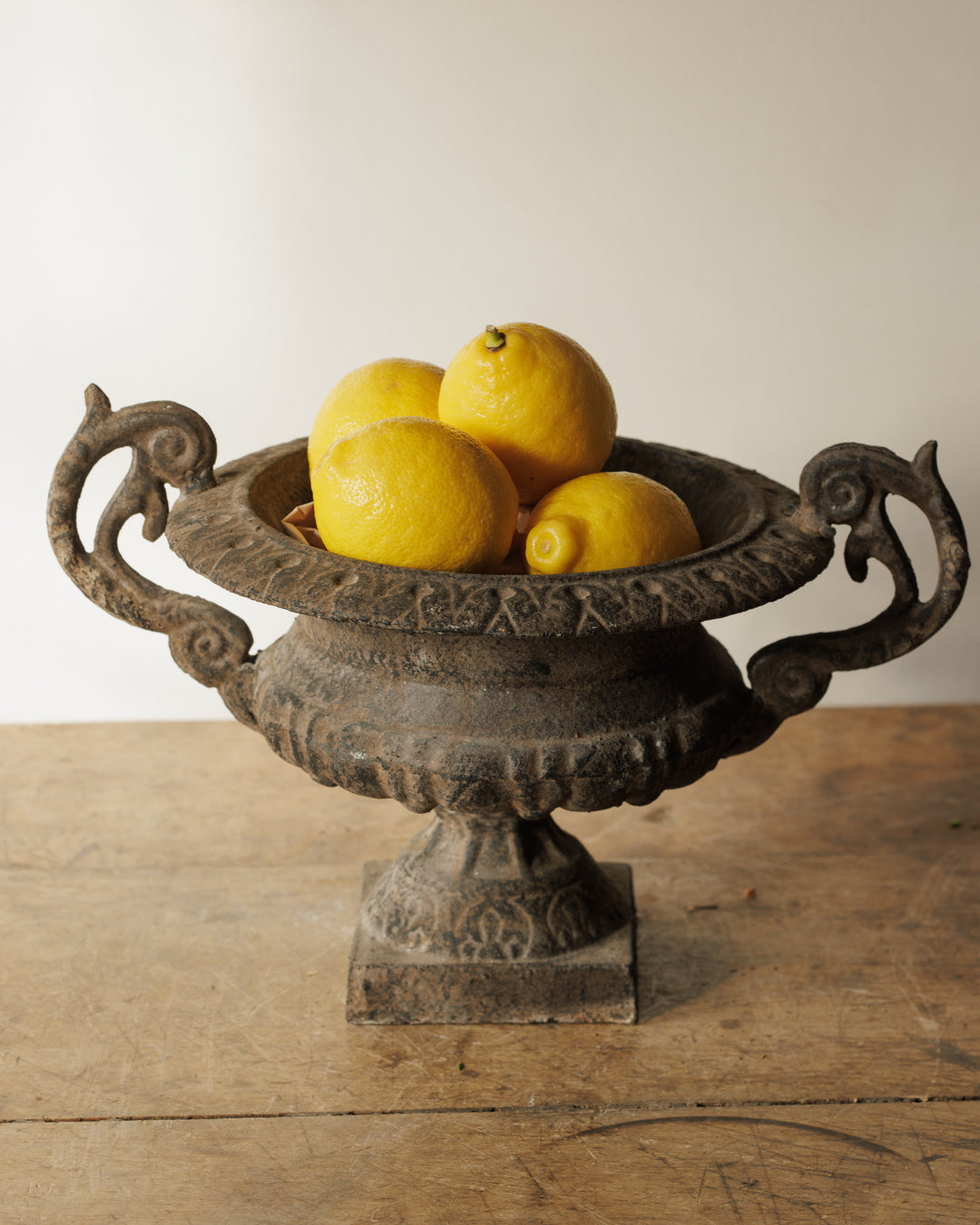 Black Cast Iron Urn
