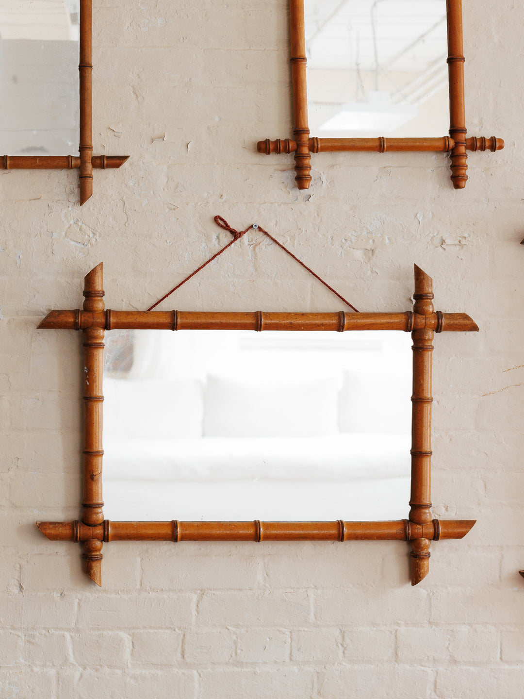 Faux Bamboo Mirror - Horizontal
