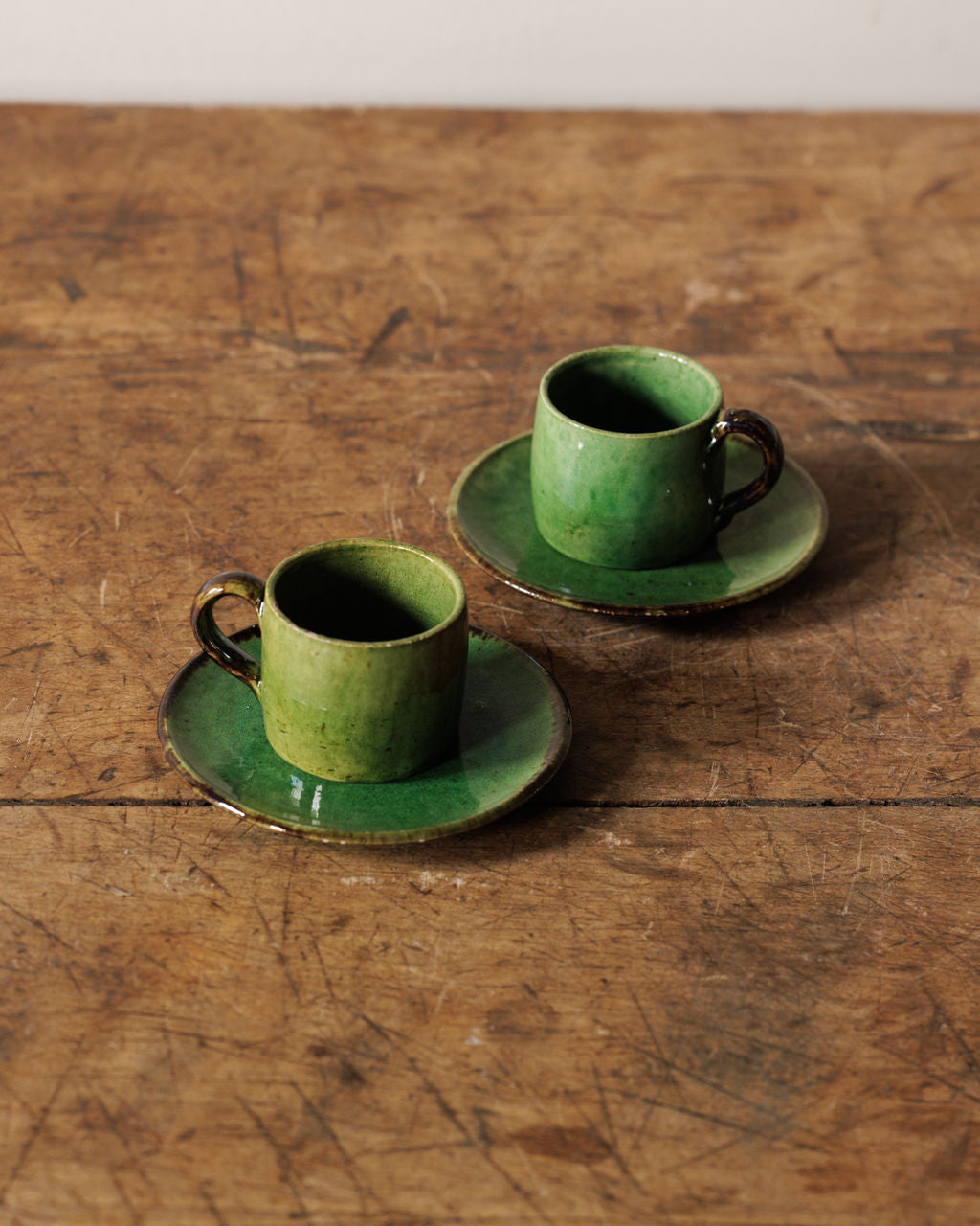 Green Espresso Cup & Saucer