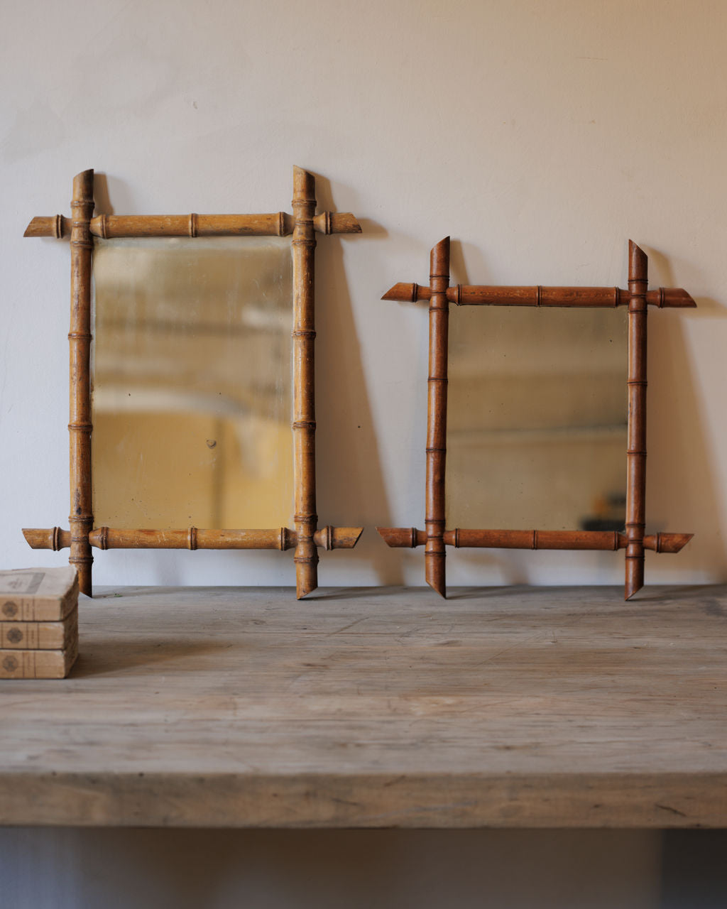 Faux Bamboo Mirror