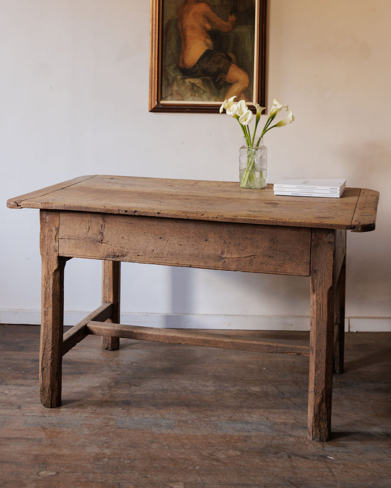19th C. Oak Farm Table