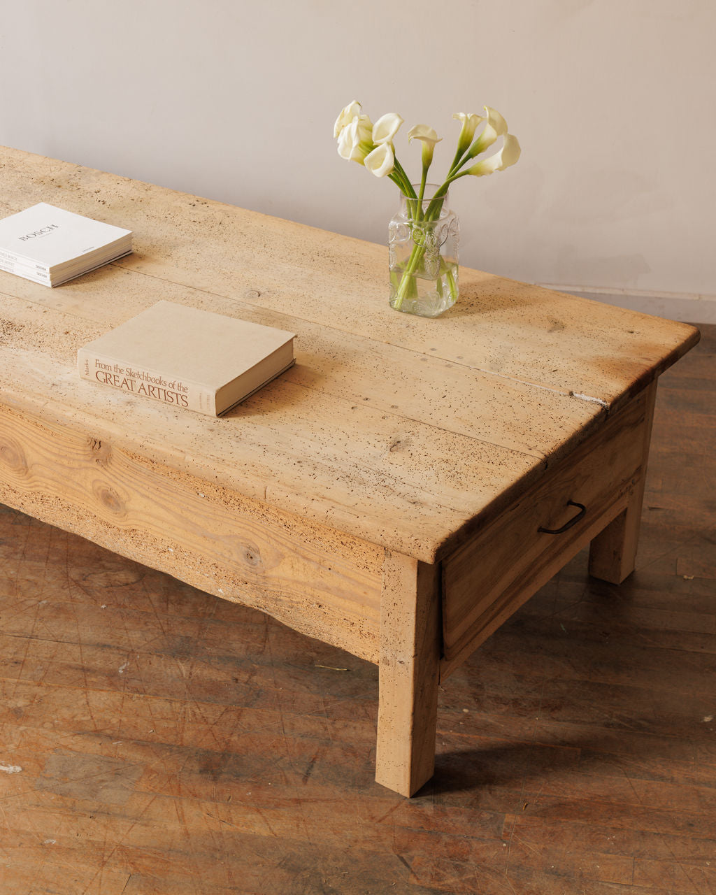 Monumental 19th c. Oak Coffee Table