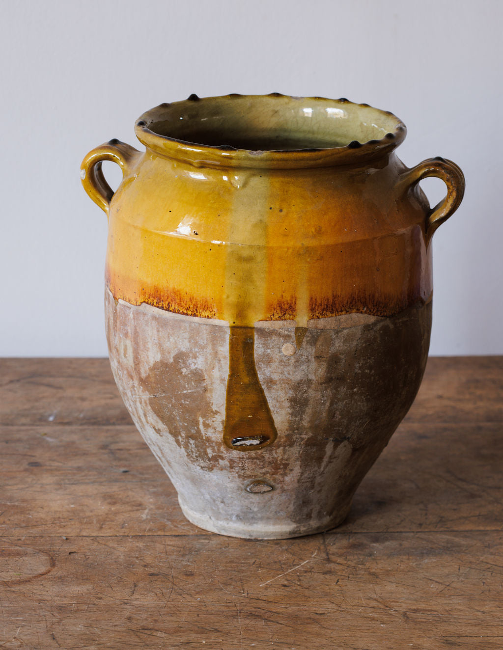 Rare Ochre Confit Pot