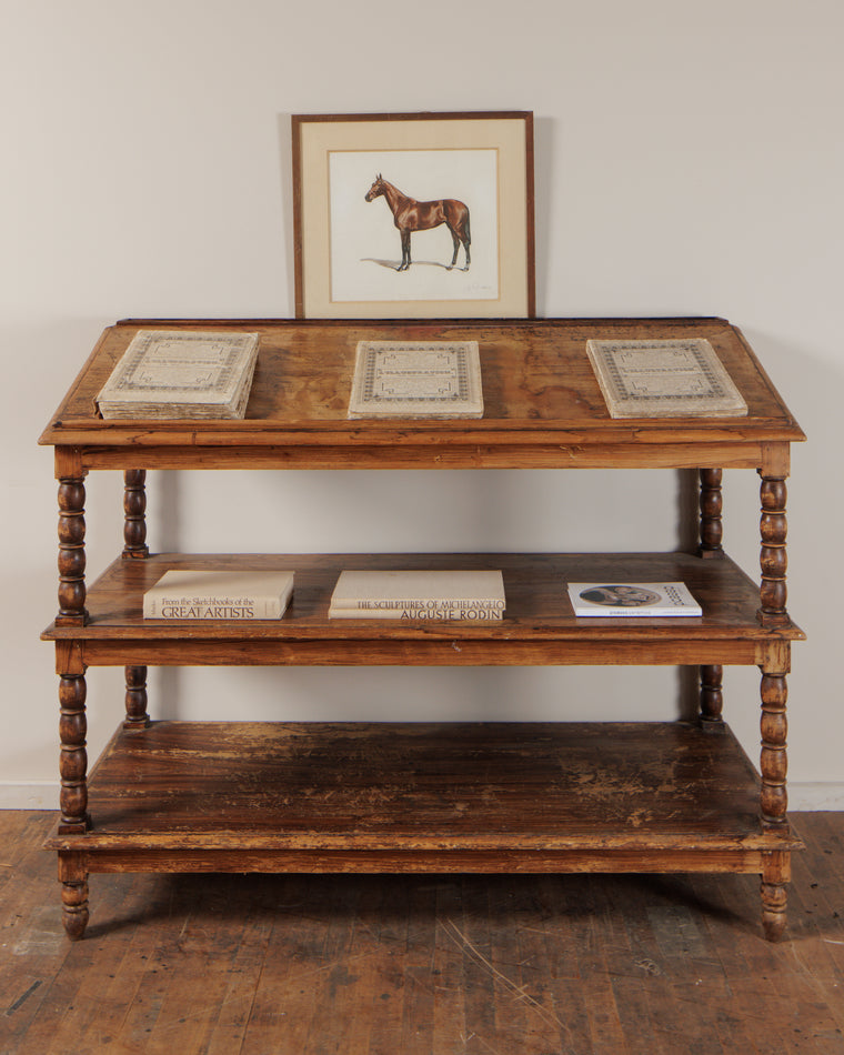 Italian Oak Grocery Stand